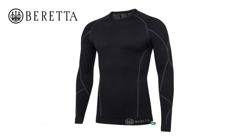 BERETTA  Maglia intima HT Body Mapping 3D nera IM241
