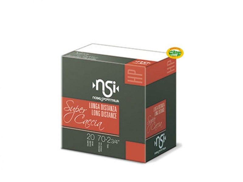 NOBEL cartucce Super Caccia Long Distance cal.20 gr.31 pb.5/7 speciale colombacc