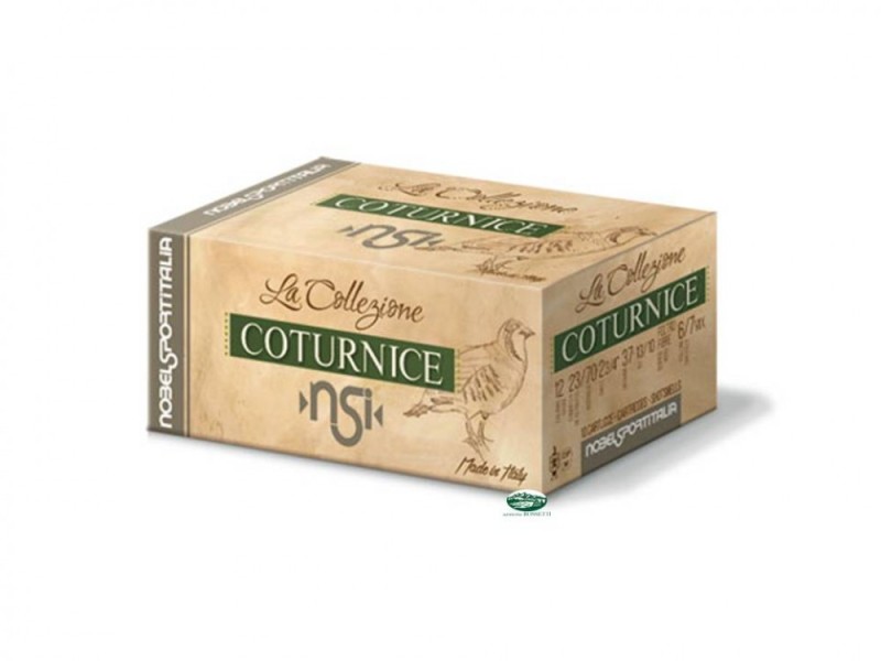 NOBEL cartucce COTURNICE collezione speciale cal.12 pb.6/7 mix