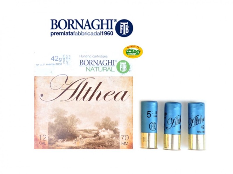 BORNAGHI cartucce Althea semimagnum cal.12 gr.42 pb.5 speciale colombaccio