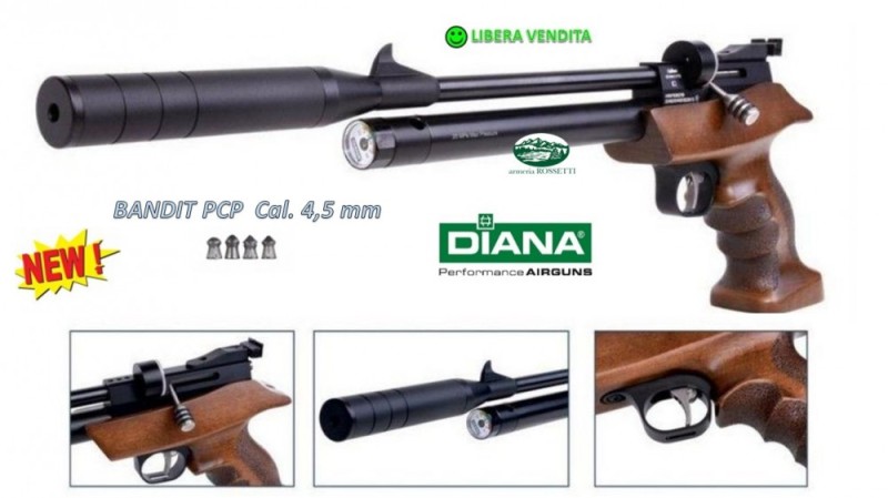 DIANA Pistola PCP Bandit cal.4,5mm 