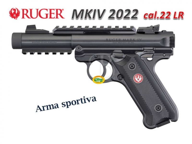 RUGER MKIV TACTICAL 4´´4 cal.22 lr. con filetto