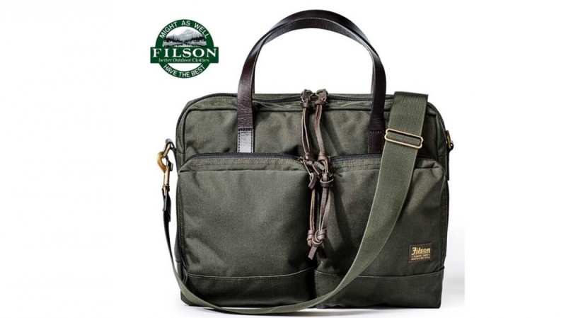 FILSON Borsa dryden briefcase verde 20049878