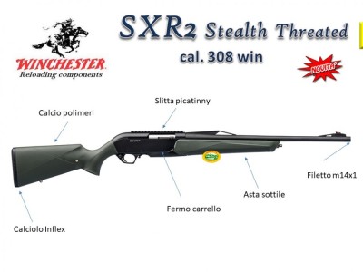 WINCHESTER SXR2 STEALTH con filetto cal.308 win
