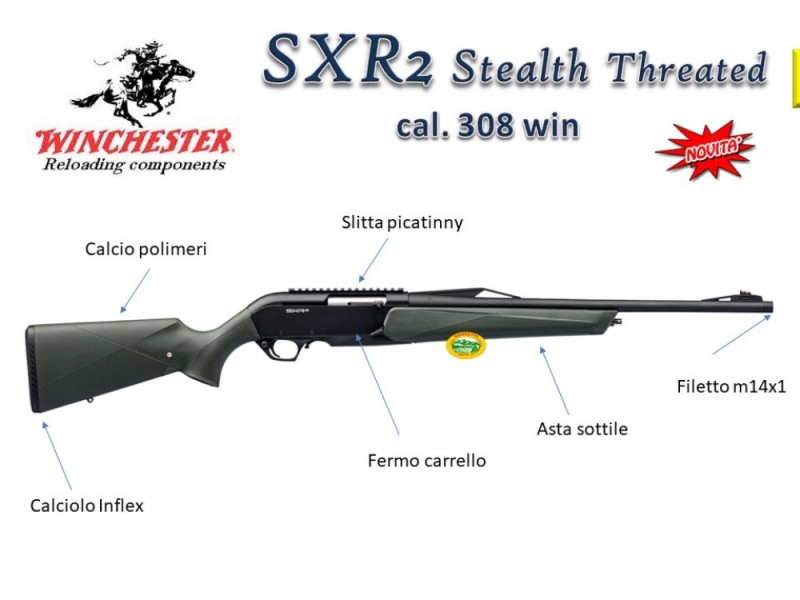 WINCHESTER SXR2 STEALTH con filetto cal.308 win