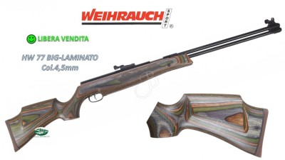 WEIHRAUCH HW77 BIG calcio laminato cal.4,5mm