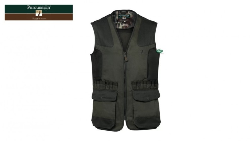 PERCUSSION Gilet Tradition verde cartuccera