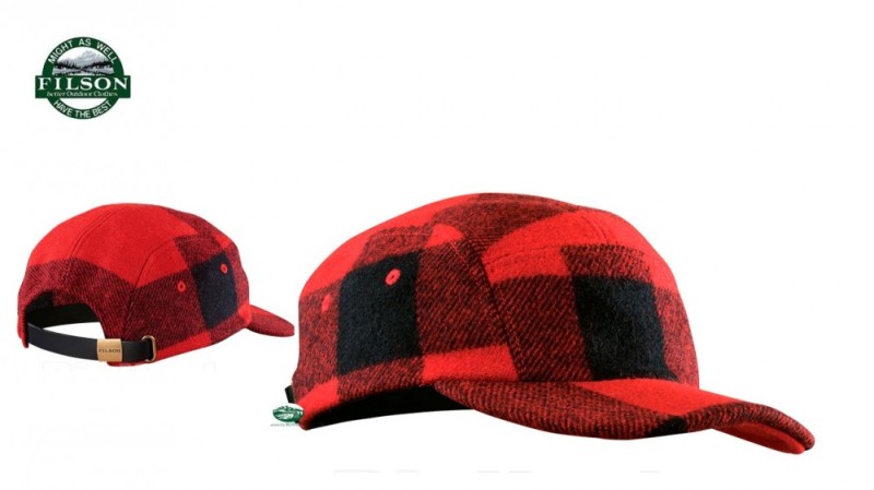 FILSON Cappello Mackinaw rosso/nero