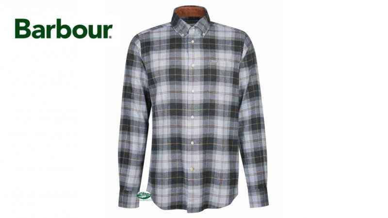 BARBOUR Camicia Fortrose tartan grigio