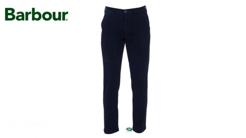 BARBOUR Pantaloni fustagno Neuston chino blu