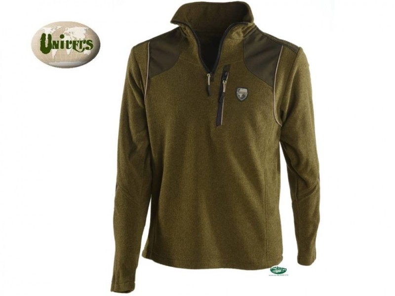 UNIVERS Pile mezza zip verde 94025
