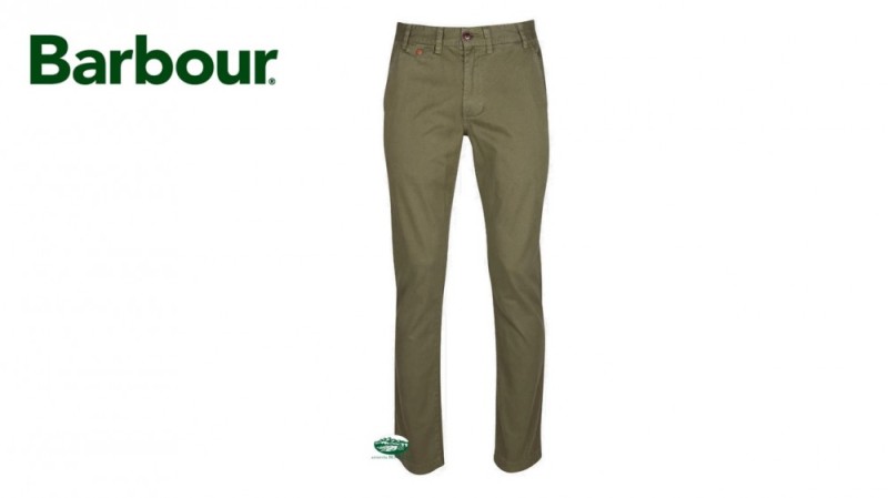 BARBOUR Pantaloni Neuston Moleskin chino colore Sage ( salvia )