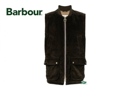 BARBOUR Gilet Westmorland Cord velluto olive