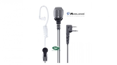 MIDLAND Microfono con auricolare 2 pin MA31-L Pro