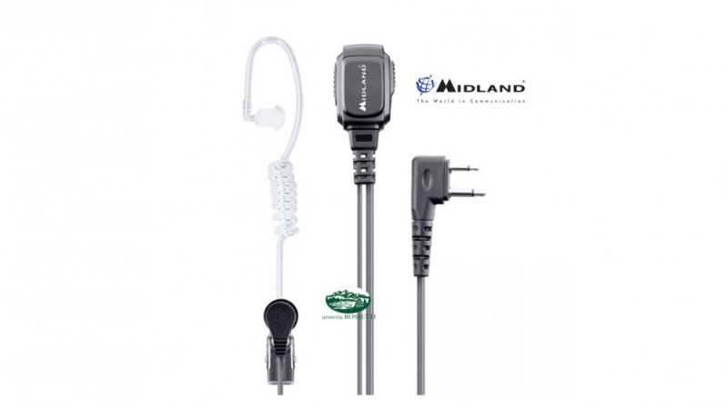 MIDLAND Microfono con auricolare 2 pin MA31-L Pro