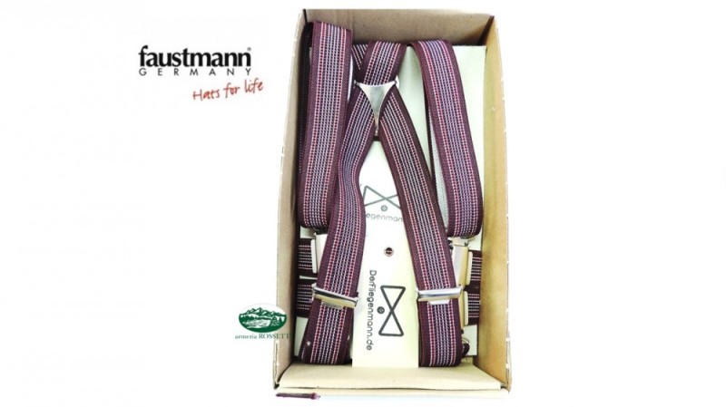 FAUSTMANN Bretelle a clip bordeaux