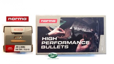 NORMA Palle GTX cal.308 gr.168 HPBT conf.100 pz. 10677031
