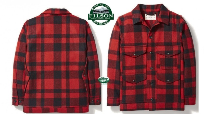FILSON Giacca Mackinaw Cruiser Red/Black