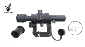 JS TACTICAL Ottica SVD 4X reticolo luminoso attacco per slitta AK/SVD/FPK