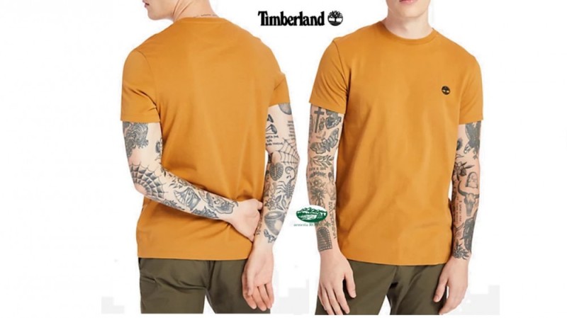 TIMBERLAND T-shirt Girocollo Dunstan River colore senape 