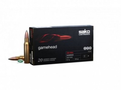 SAKO munizioni cal.223 rem GAMEHEAD SP 50 gr 106G