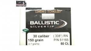 NOSLER palle BALLISTIC SILVERTIP cal.30 (.308) 150gr. RN 50pz. 51165