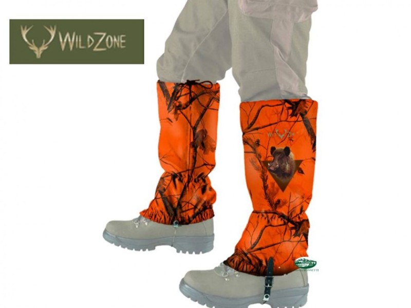 WILDZONE Ghette antispino arancione cinghiale