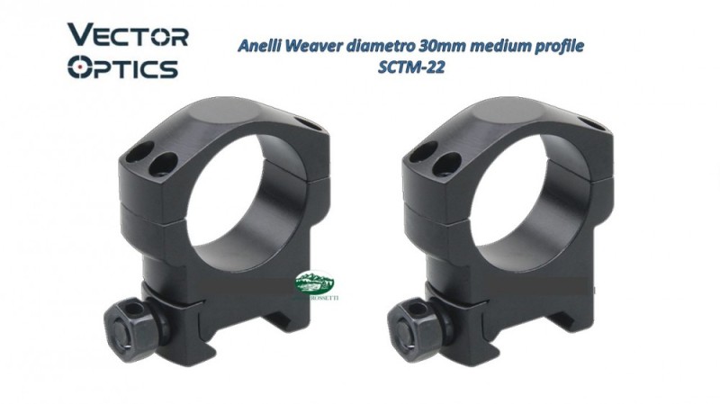 VECTOR OPTICS Anelli Weaver diametro 30mm medium SCTM-22
