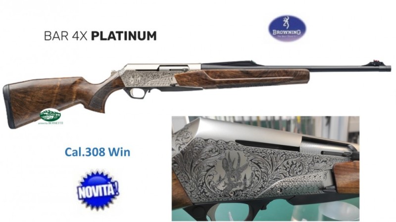 BROWNING BAR 4X Platinum cal.308 Win con filetto