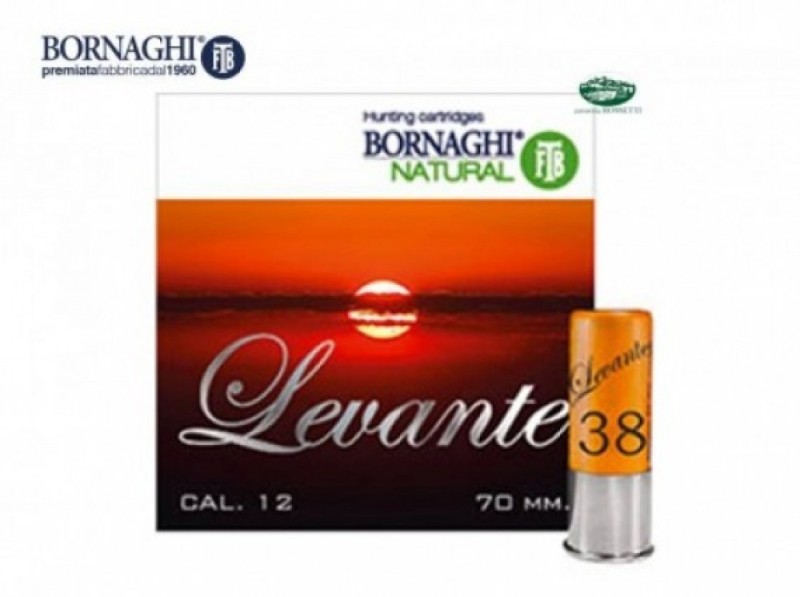 BORNAGHI cartucce Levante cal.12 gr.38 pb.7 speciale colombaccio