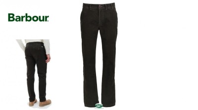 BARBOUR Pantaloni velluto Neuston brown