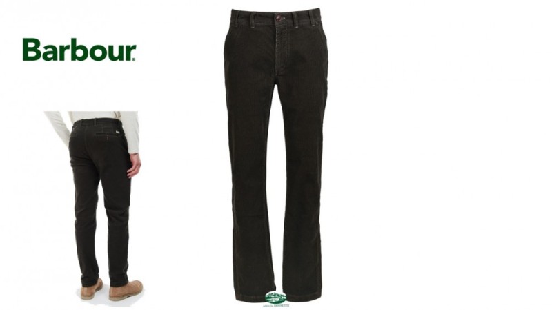 BARBOUR Pantaloni velluto Neuston brown