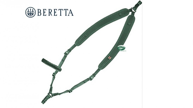 BERETTA Cinghia imbottita a zaino porta fucile o carabina verde SL211