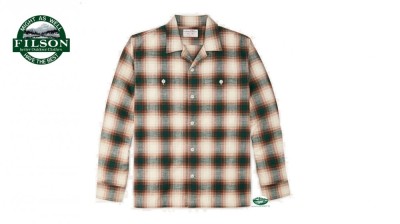 FILSON Camicia ELK height camp beige/verde