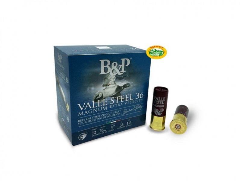 BASCHIERI & P. VALLE STEEL 36 Magnum cal.12 gr.36 pb.5 senza piombo