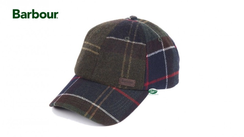 BARBOUR Cappello tesa tartan 