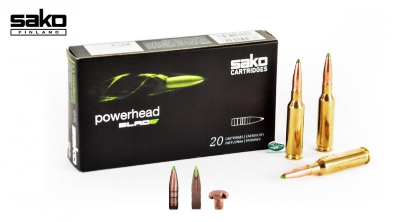 SAKO munizioni cal.308 win POWERHEAD BLADE 162gr monolitiche 655A