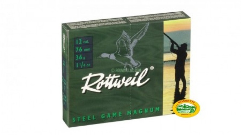 ROTTWEIL cartucce STEEL GAME MAGNUM cal.12/76 pb.4 senza piombo