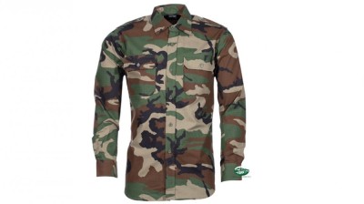 MILSPEC Camicia da tiro ripstop woodland 