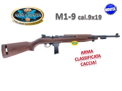 CHIAPPA M1-9 calcio legno cal.9x19 arma caccia