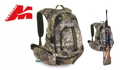 MARSUPIO Zaino suede camo porta carabina 38lt