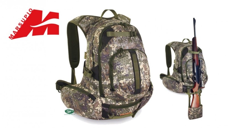 MARSUPIO Zaino suede camo porta carabina 38lt