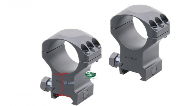 VECTOR OPTICS Anelli X-ACCU picatinny 30mm alti