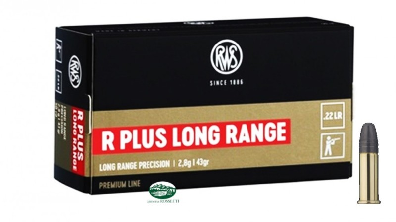 RWS munizioni cal.22 lr R Plus Long Range 43gr
