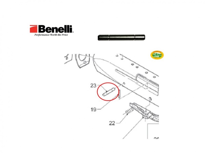 BENELLI Perno Fissaggio Guardia cal.12 - 015A
