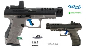 UMAREX WALTHER Q5 Match Combo CO2 cal.4,5 mm con punto rosso