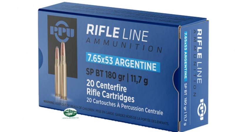 PPU PRVI PARTIZAN Munizioni cal.7,65X53 Agentine SP BT 180gr