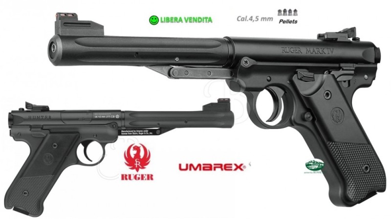 UMAREX RUGER MARK IV Black cal.4.5 - aria compressa