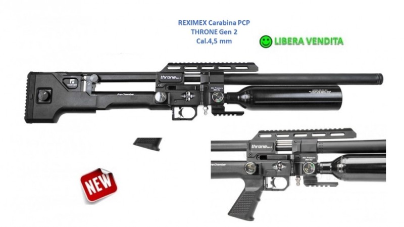 REXIMEX Carabina THRONE Gen2 PCP cal. 4,5 mm
