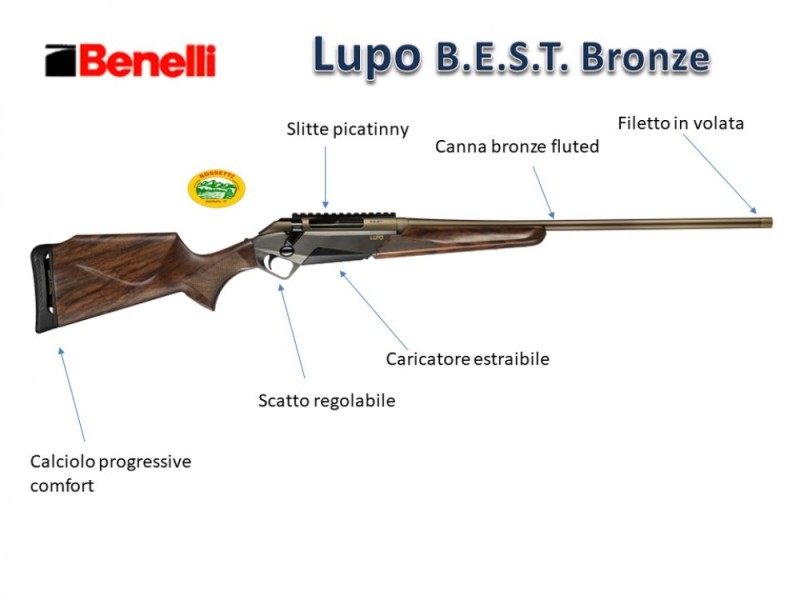 BENELLI LUPO BEST Bronze Wood cal.308 win